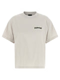 Graues Baumwoll-T-Shirt
