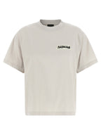 Graues Baumwoll-T-Shirt