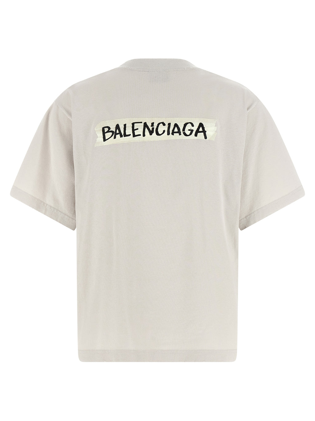 Graues Baumwoll-T-Shirt