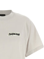Graues Baumwoll-T-Shirt