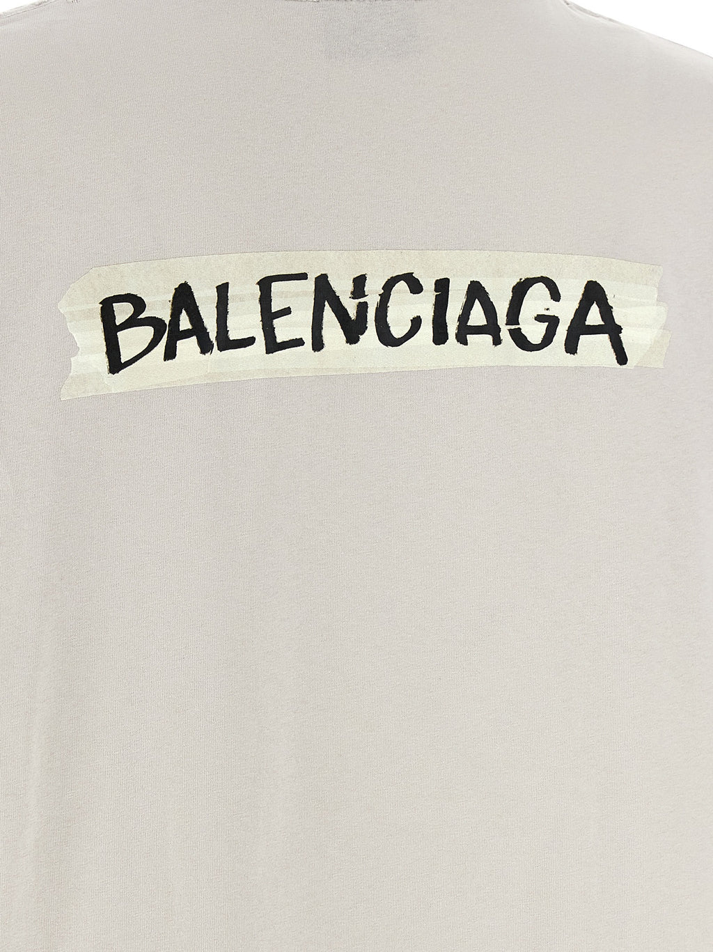 Graues Baumwoll-T-Shirt