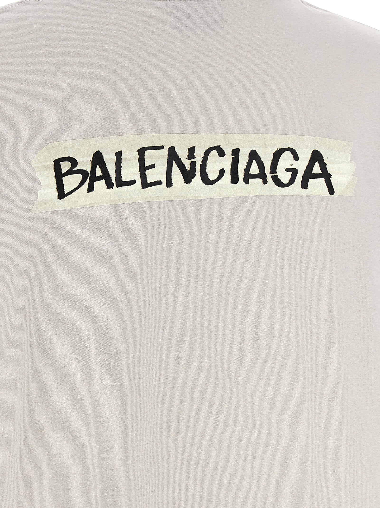 Graues Baumwoll-T-Shirt