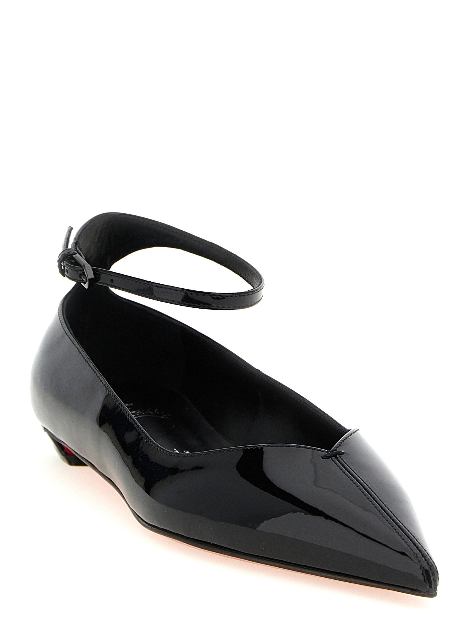 Schwarze Ballerinas aus Kalbsleder
