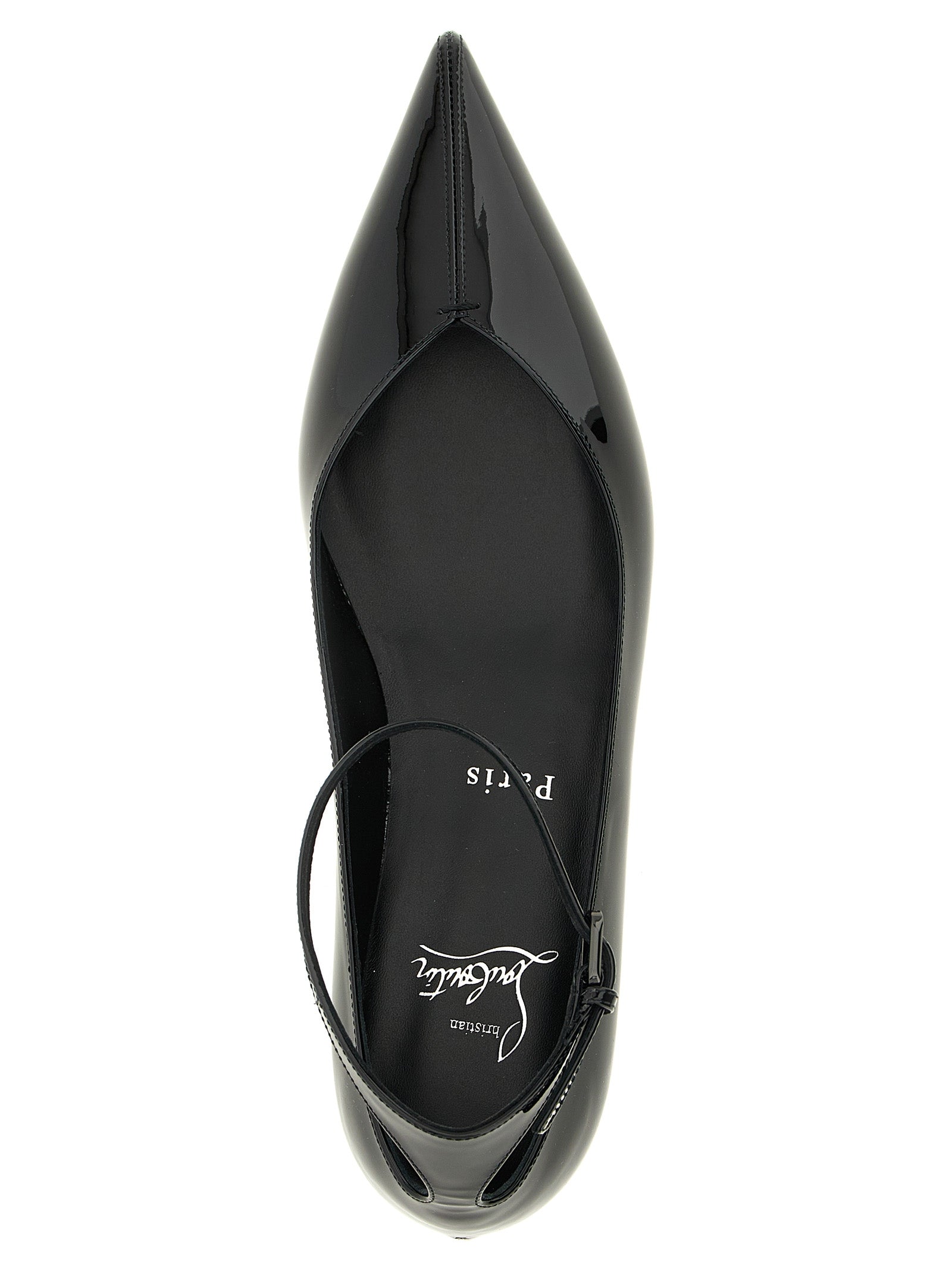 Schwarze Ballerinas aus Kalbsleder