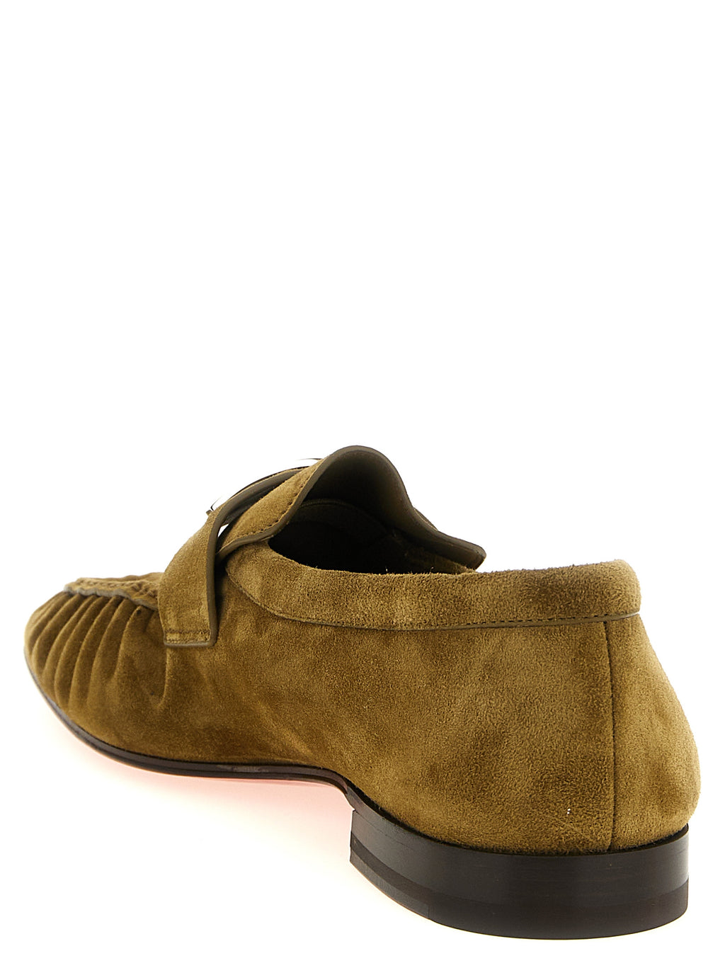 Braune Kalbsleder-Slipper