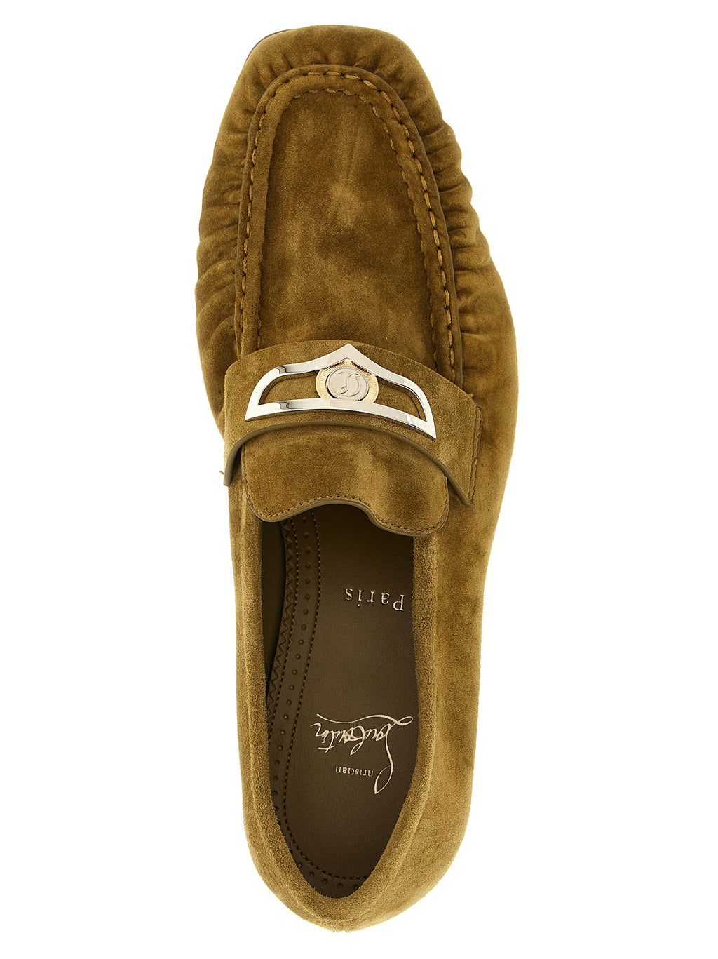 Braune Kalbsleder-Slipper