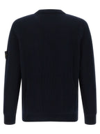 Blauer Baumwollcardigan