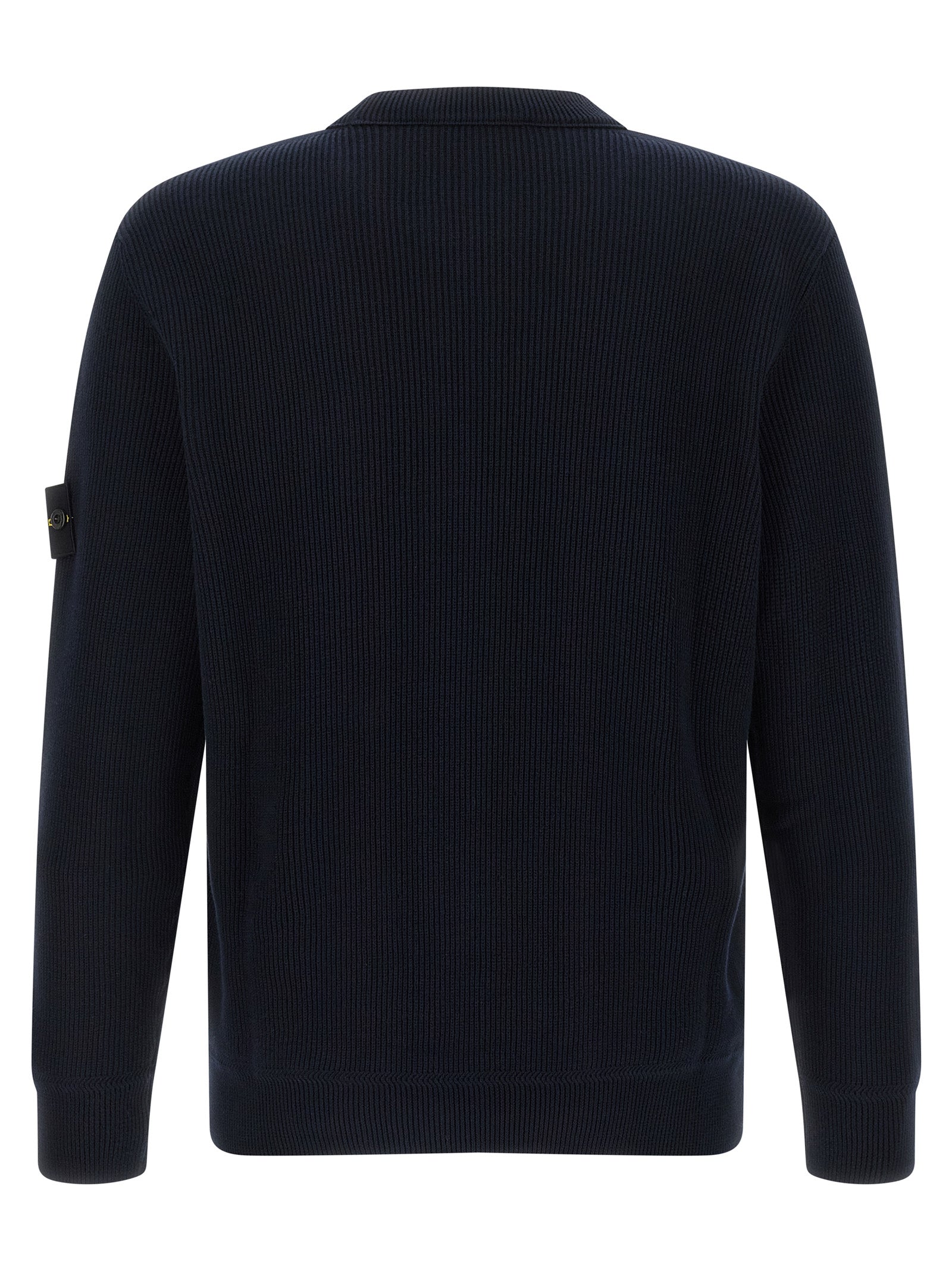 Blauer Baumwollcardigan
