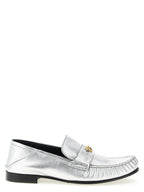 Loafer aus Lammleder in Silber
