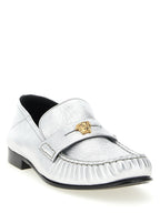 Loafer aus Lammleder in Silber