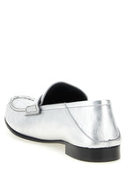 Loafer aus Lammleder in Silber