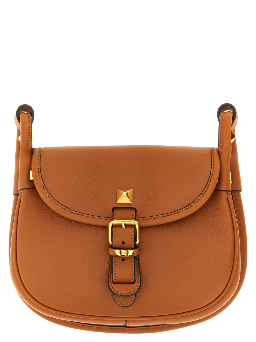 Braunes Kalbsleder Damen Crossbody Tasche
