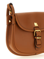 Braunes Kalbsleder Damen Crossbody Tasche