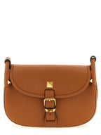 Braunes Kalbsleder Damen Crossbody Tasche