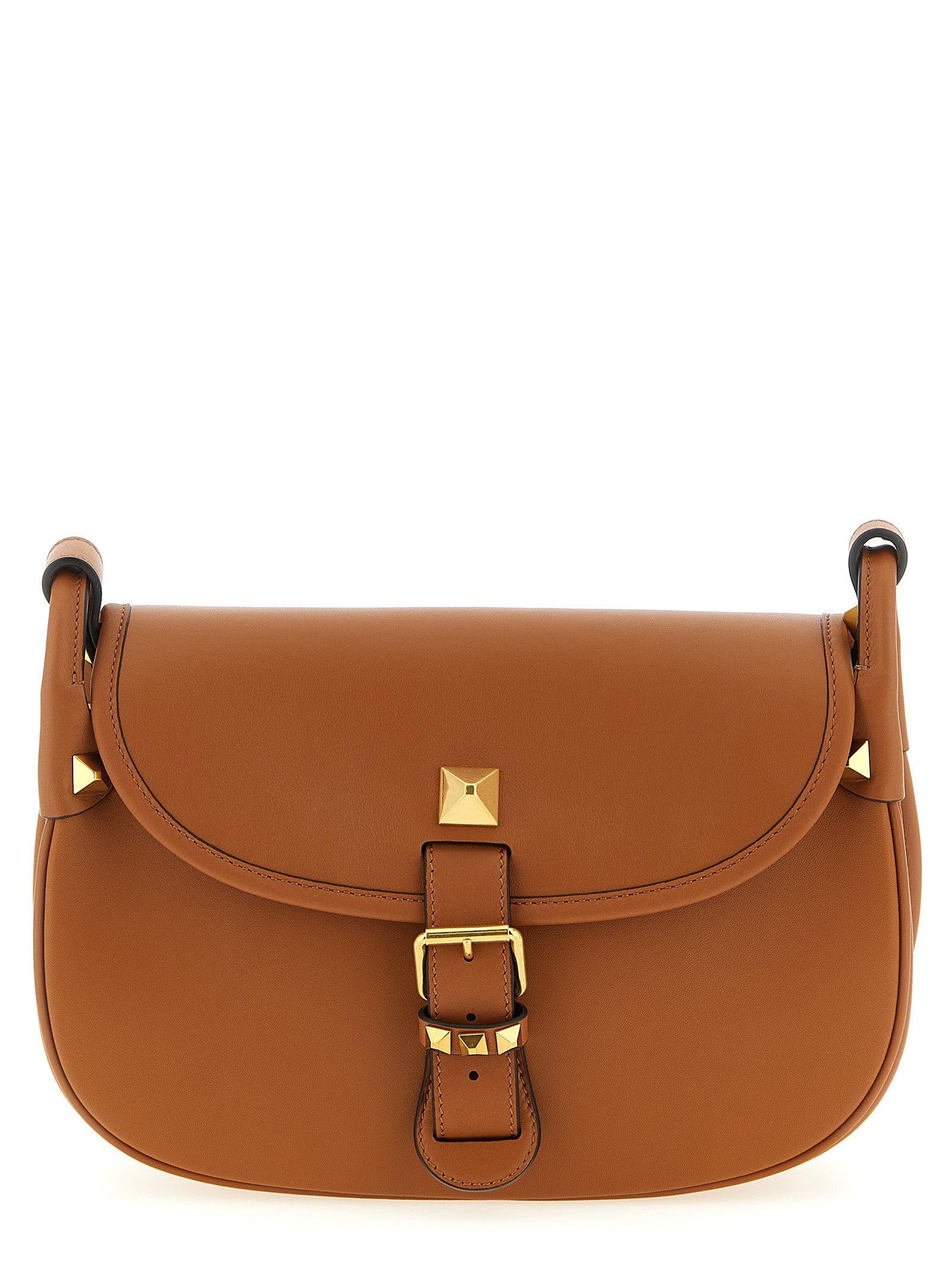 Braunes Kalbsleder Damen Crossbody Tasche