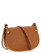 Braunes Kalbsleder Damen Crossbody Tasche