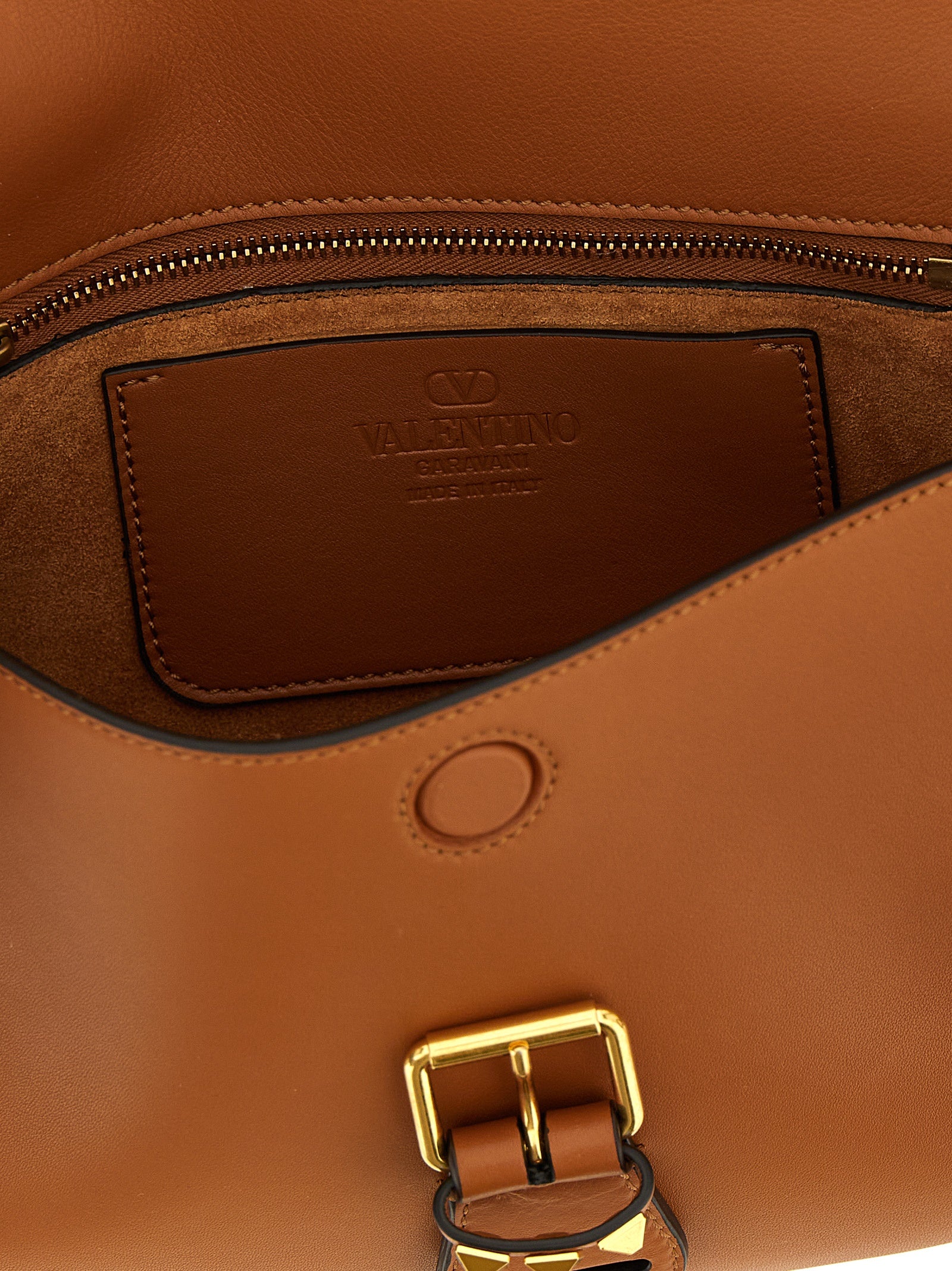 Braunes Kalbsleder Damen Crossbody Tasche