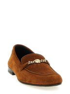 Braune Kalbsleder-Slipper