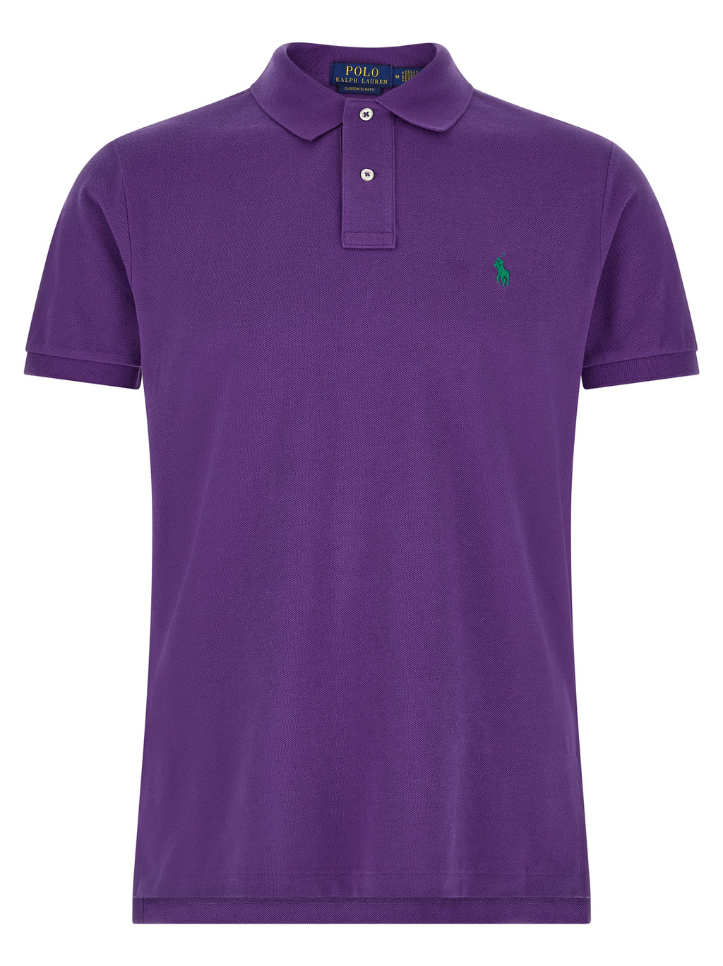 Lila Baumwoll-Poloshirt