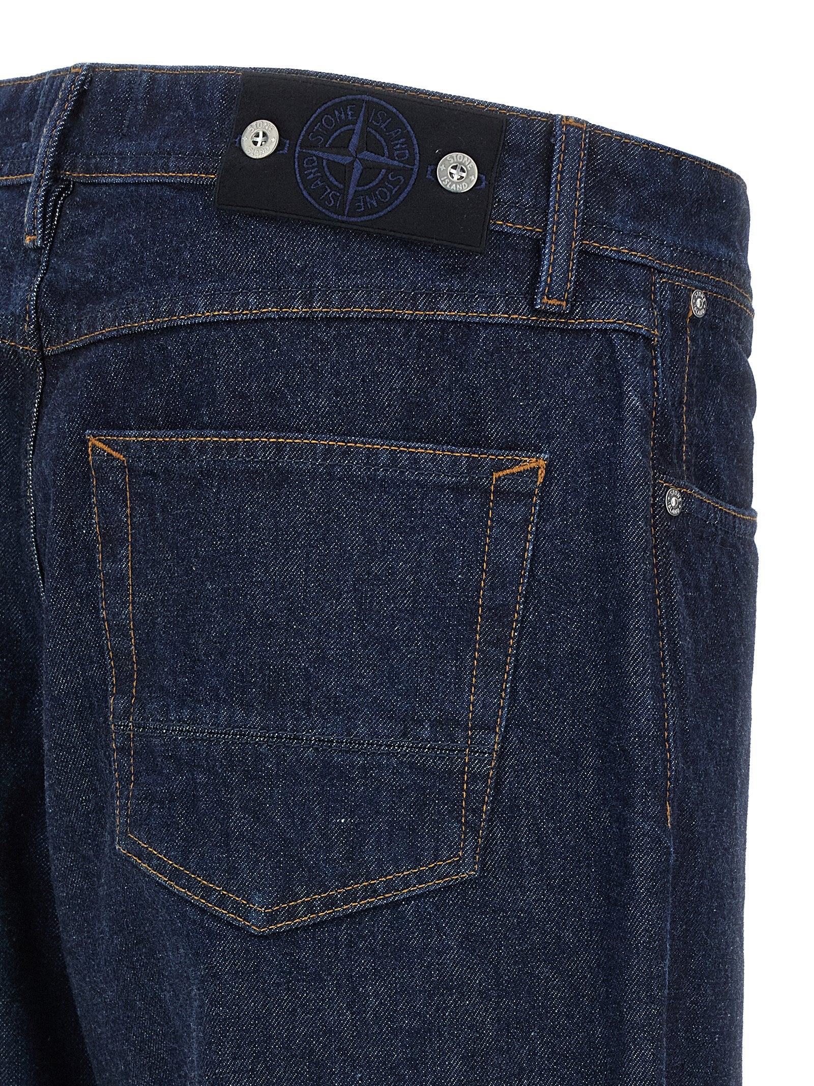 Blaue Baumwolljeans im Relaxed Fit