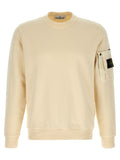 Beige Baumwoll-Sweatshirt