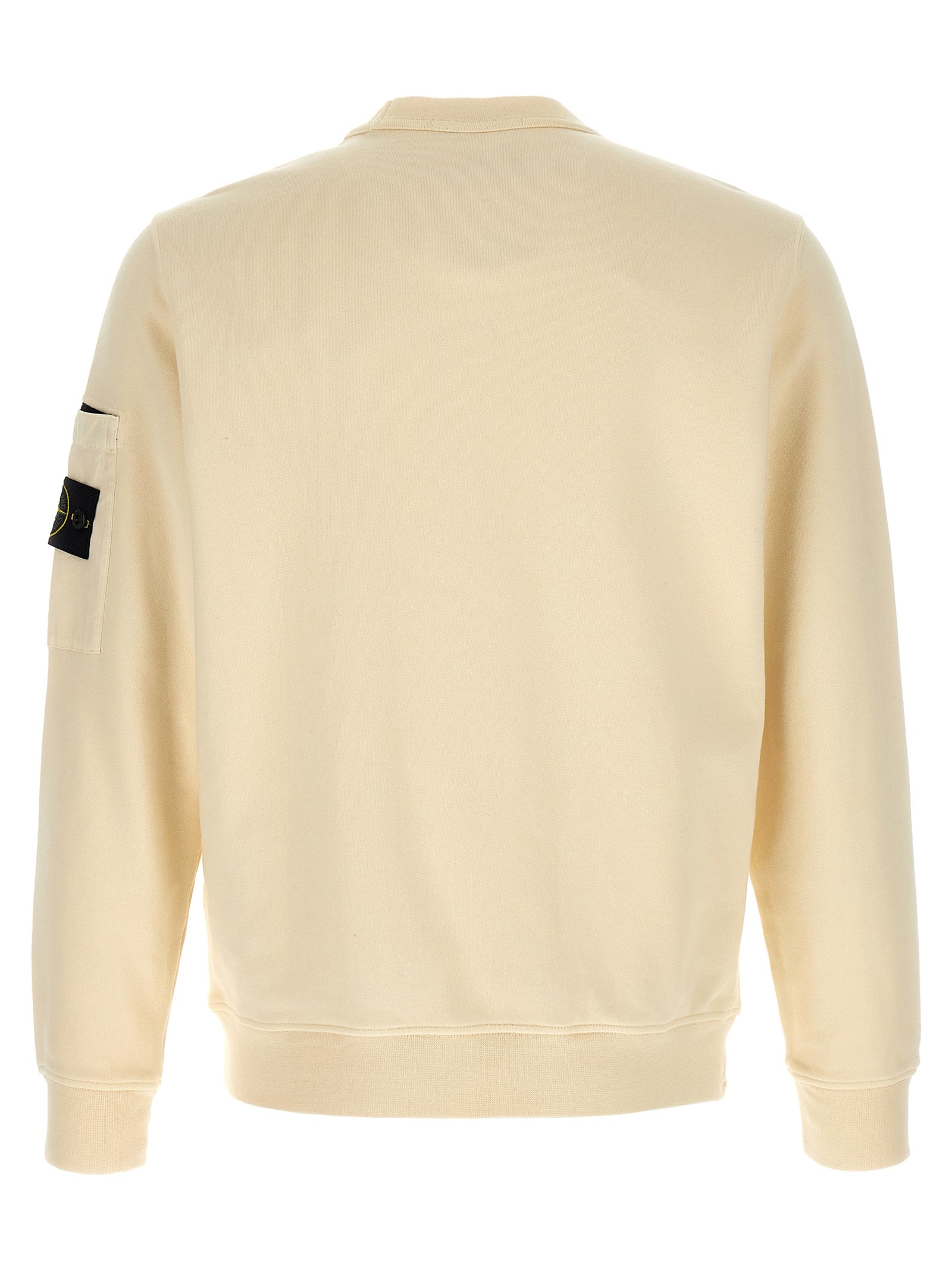 Beige Baumwoll-Sweatshirt