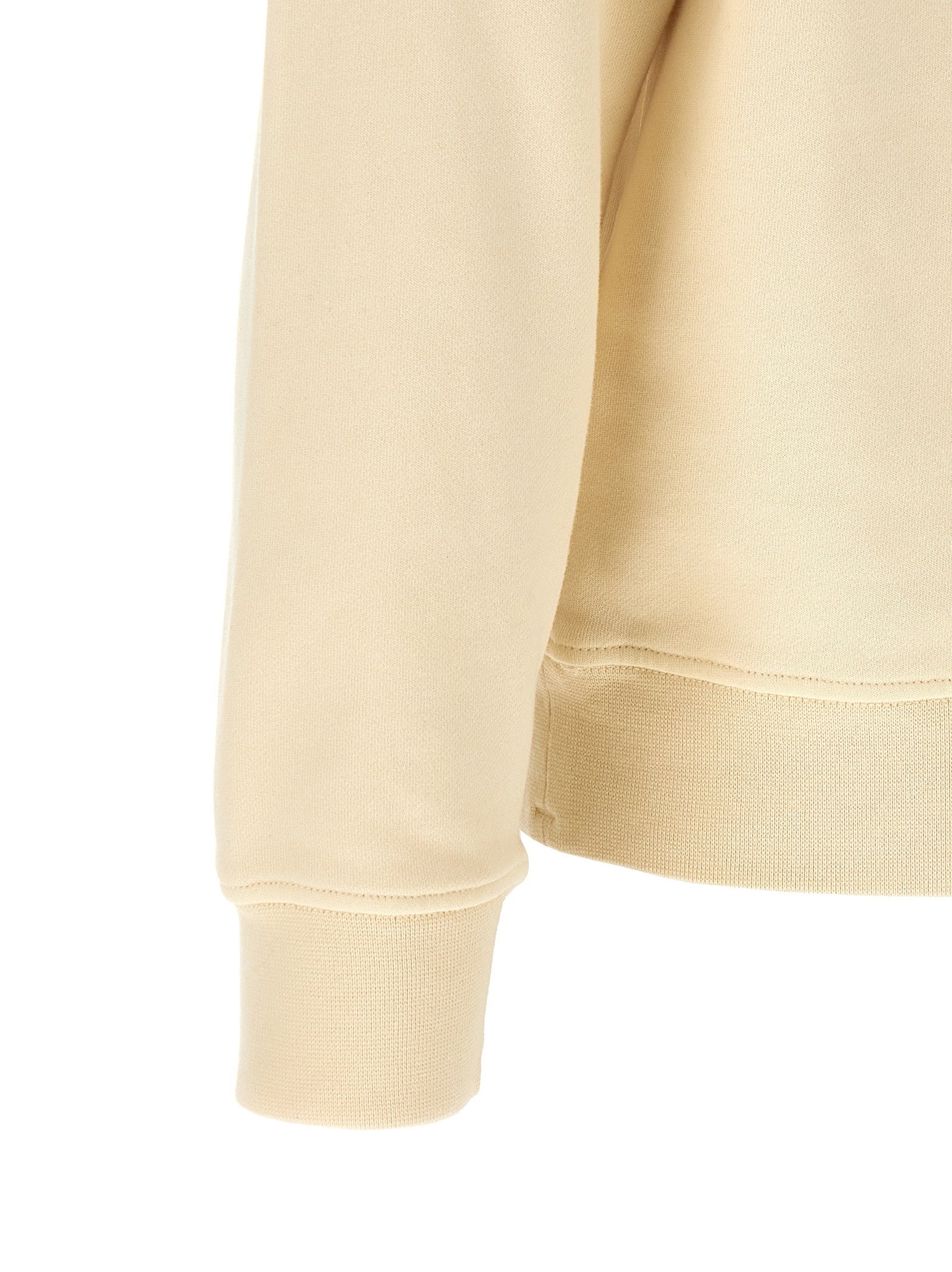 Beige Baumwoll-Sweatshirt