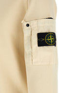 Beige Baumwoll-Sweatshirt