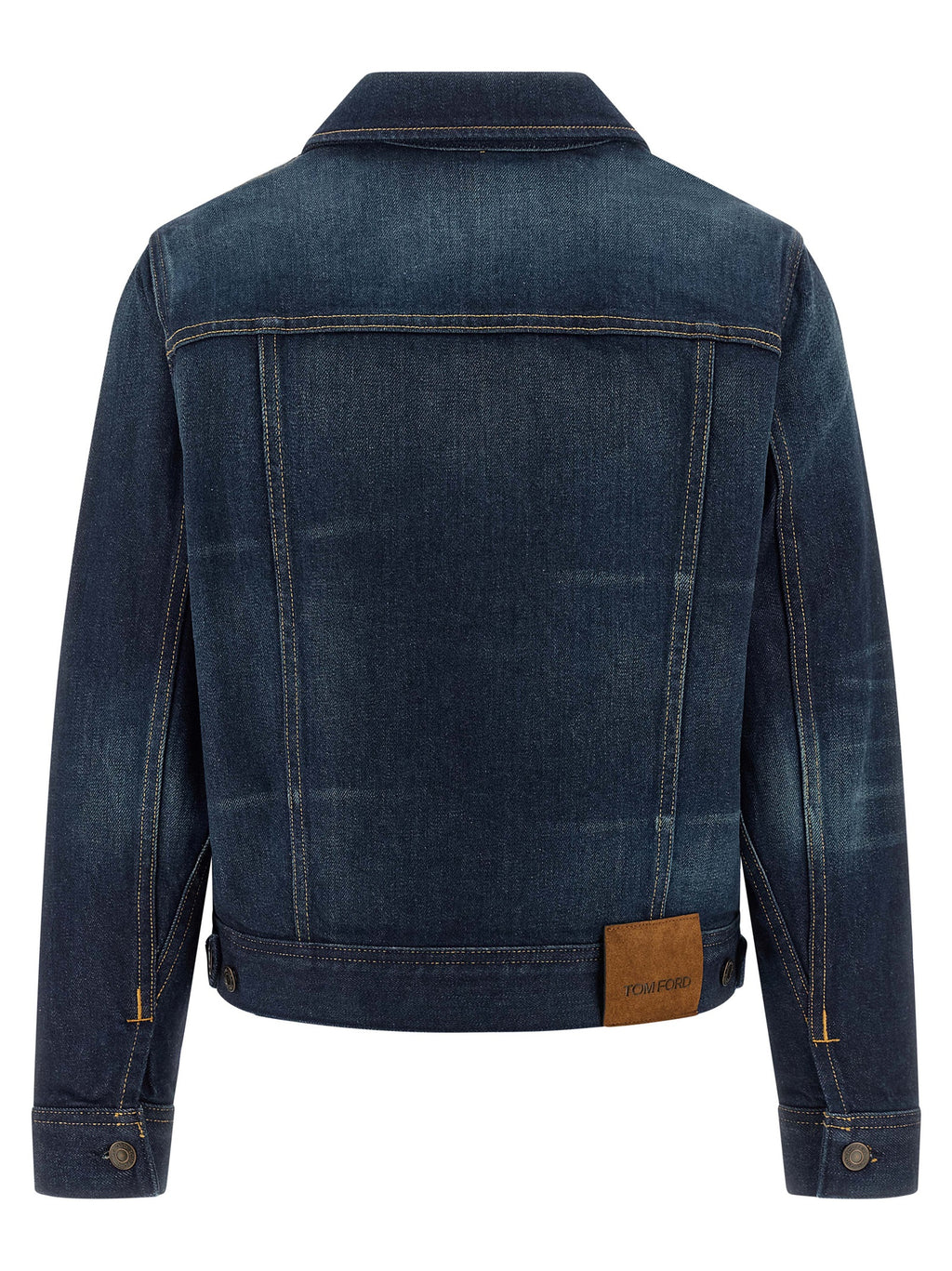 Blaue Jeansjacke aus Baumwolle