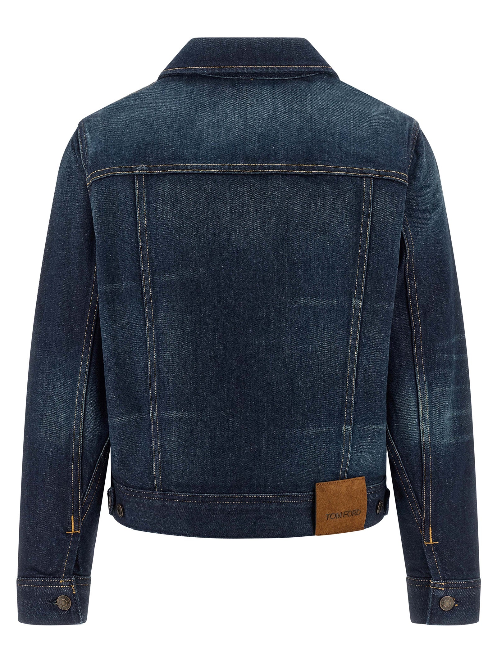Blaue Jeansjacke aus Baumwolle