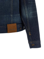 Blaue Jeansjacke aus Baumwolle