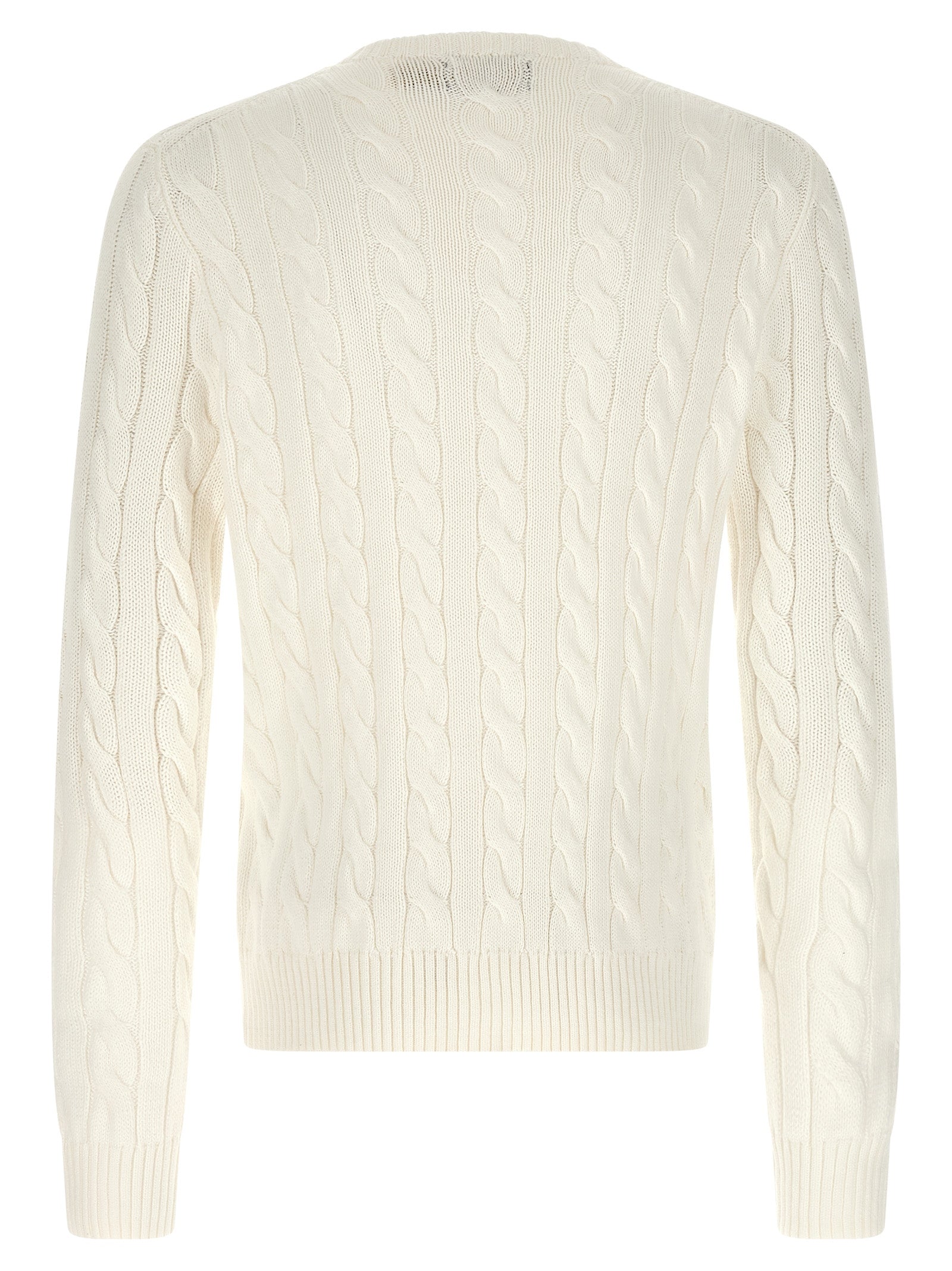 Weißer Strickcardigan aus Baumwolle