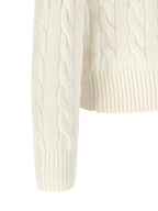 Weißer Strickcardigan aus Baumwolle