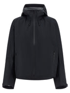 Schwarze Shell-Jacke aus Polyester