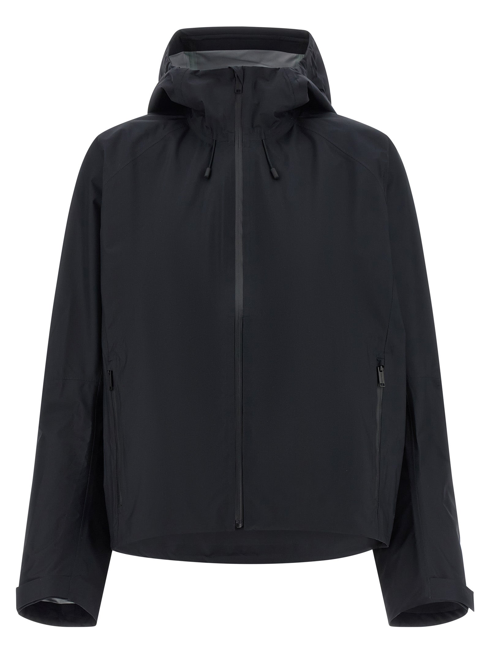 Schwarze Shell-Jacke aus Polyester