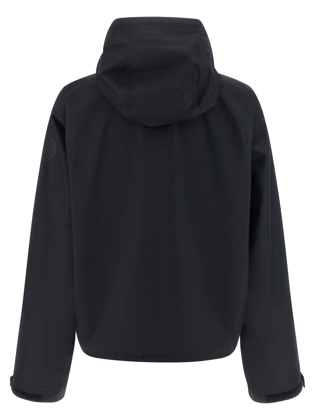Schwarze Shell-Jacke aus Polyester