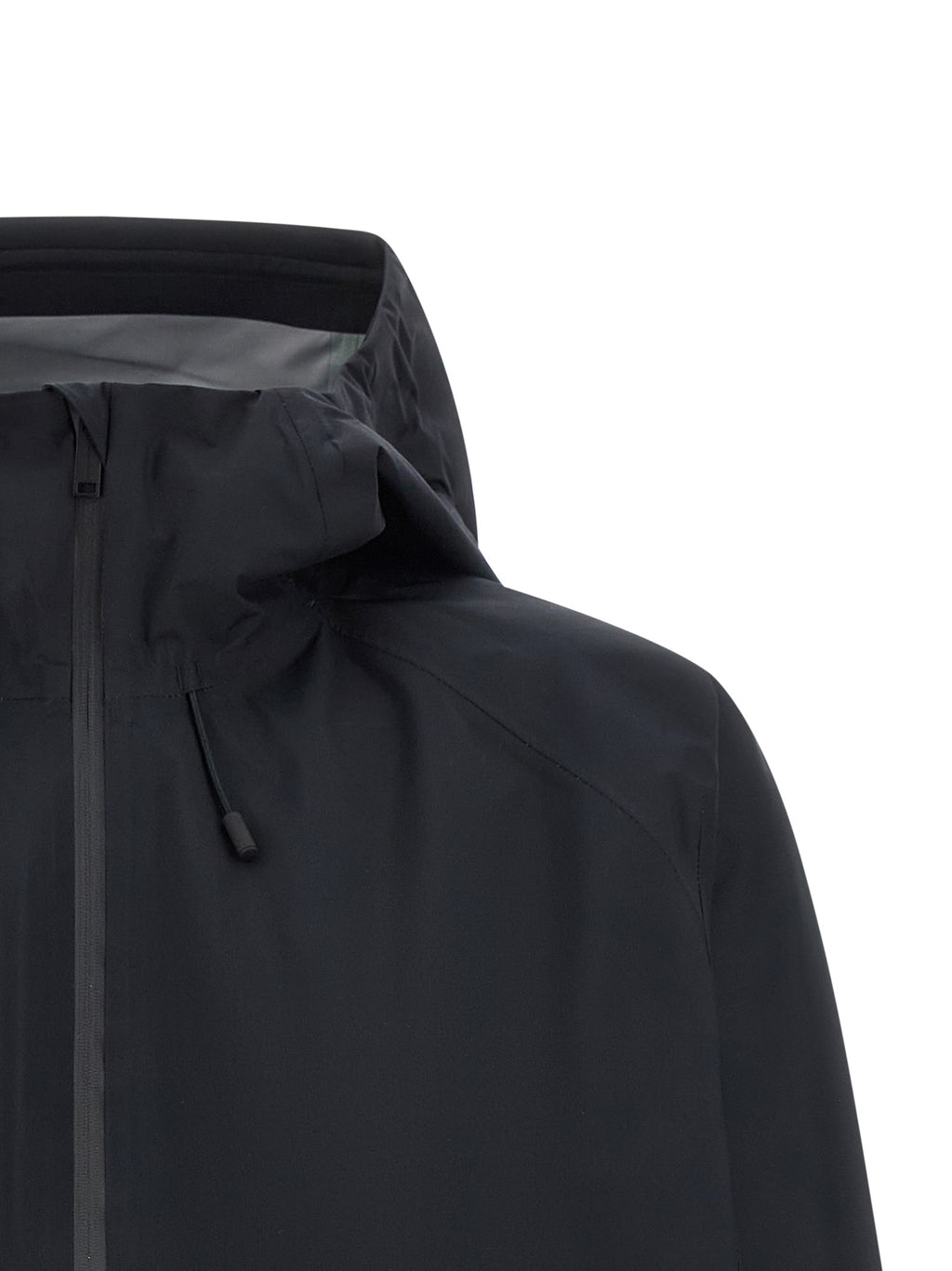 Schwarze Shell-Jacke aus Polyester