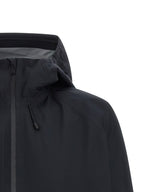Schwarze Shell-Jacke aus Polyester