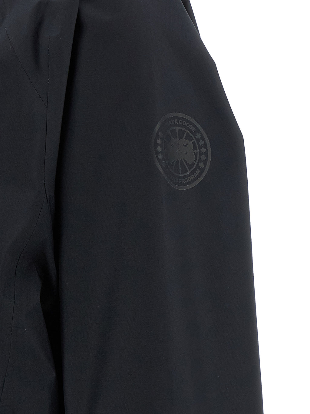 Schwarze Shell-Jacke aus Polyester