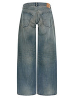 Blaue Relaxed-Fit-Jeans aus Baumwolle