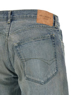 Blaue Relaxed-Fit-Jeans aus Baumwolle