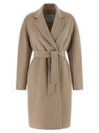 Beiger Kaschmir-Mantel