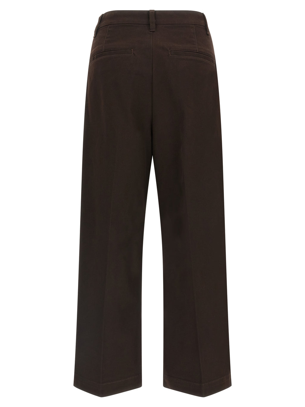Elegante braune Baumwollhosen für Frauen