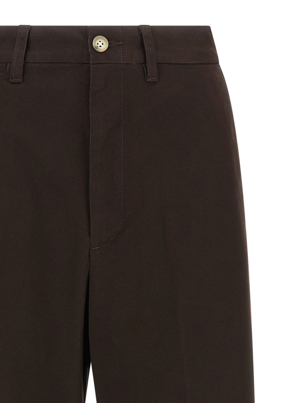 Elegante braune Baumwollhosen für Frauen