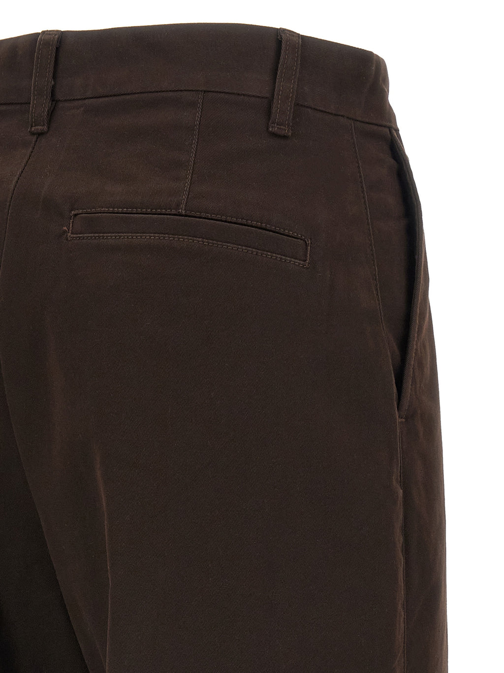 Elegante braune Baumwollhosen für Frauen