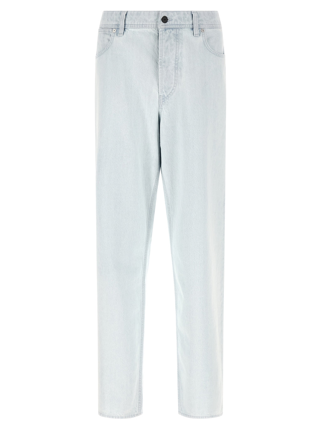 Blaue Jeans aus Baumwolle im geraden Schnitt