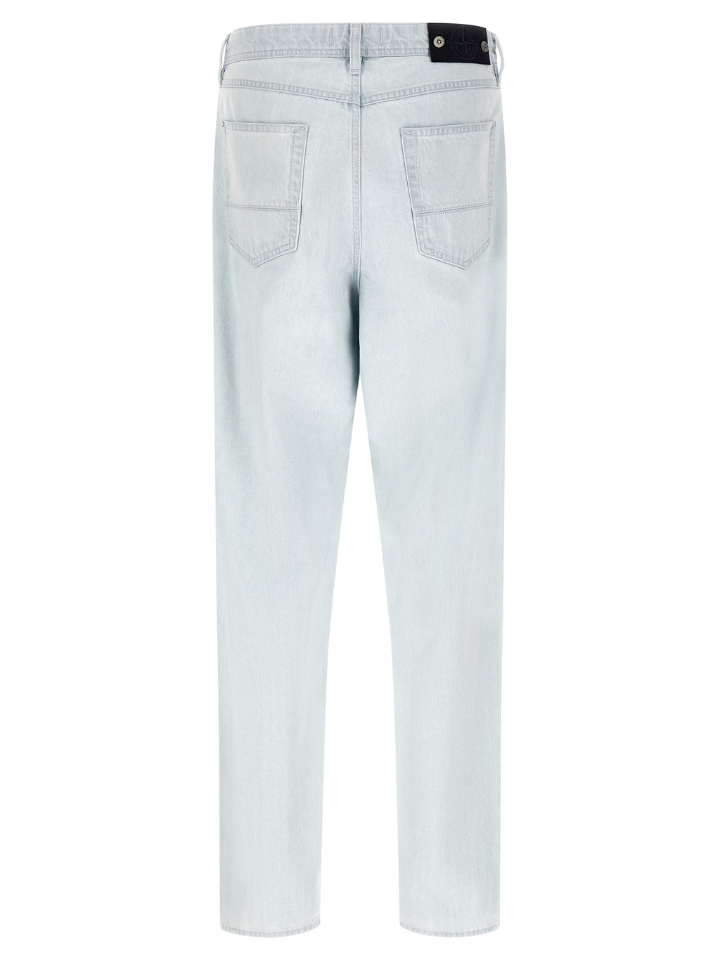 Blaue Jeans aus Baumwolle im geraden Schnitt