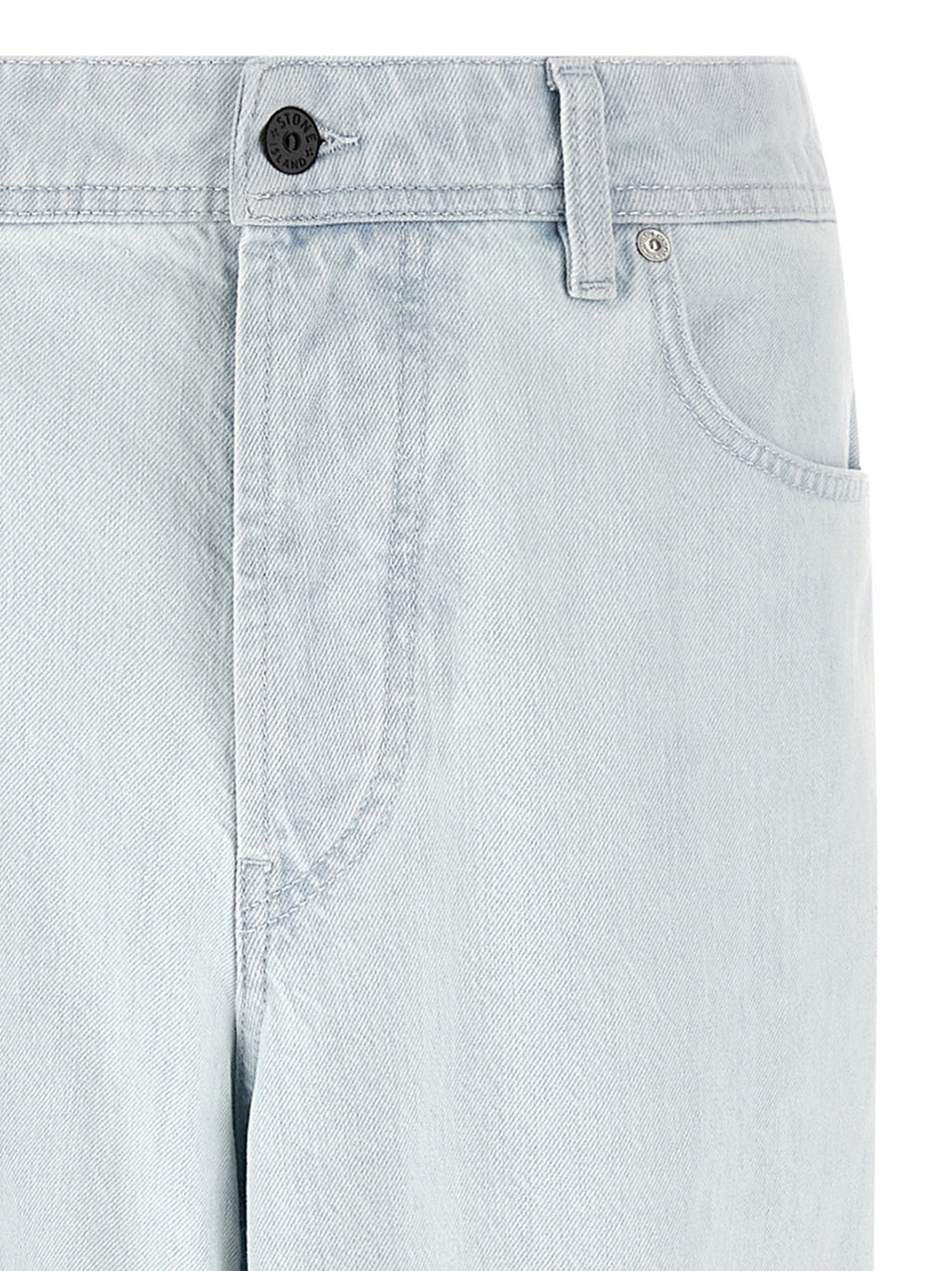 Blaue Jeans aus Baumwolle im geraden Schnitt