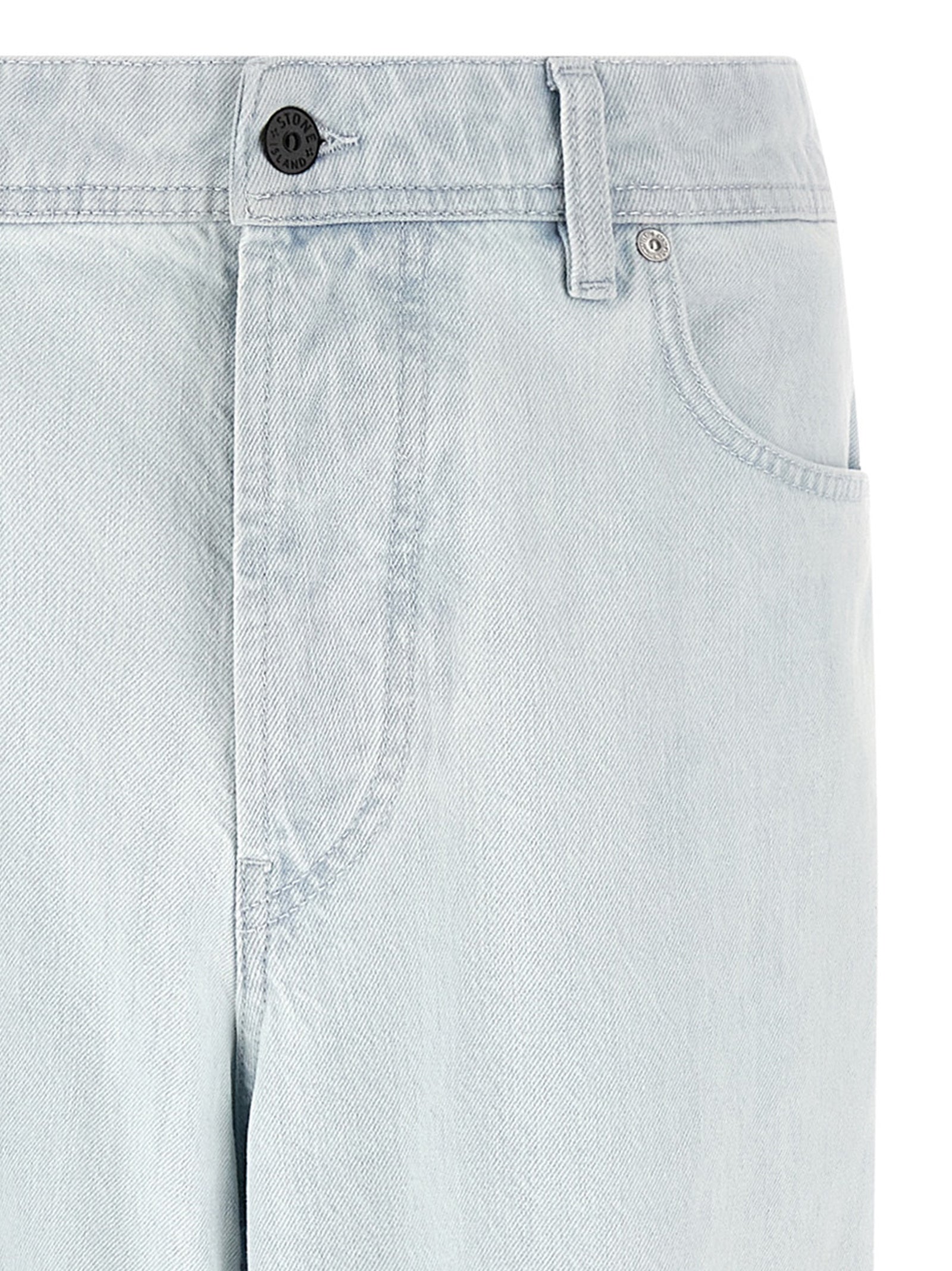 Blaue Jeans aus Baumwolle im geraden Schnitt