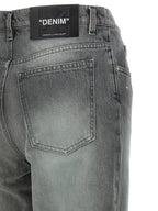 Graue Jeans aus Baumwolle im geraden Schnitt
